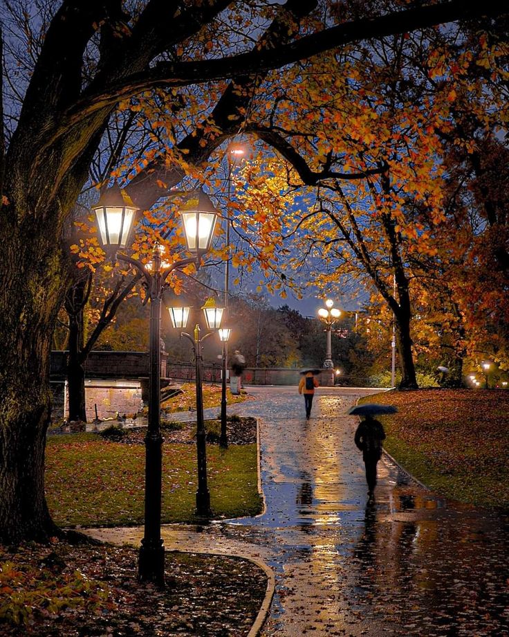 Çiseleyen yağmur eşliğinde yürümek.