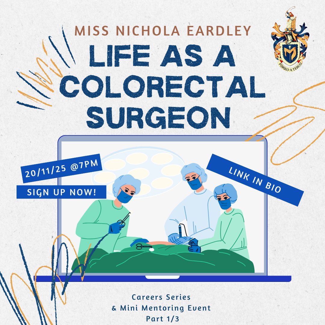 🌟 Calling all medical students! Join <a href="/ACPGBI/">@ACPGBI</a> Undergrad Committee for 3 inspiring career webinars on surgery. Connect &amp; learn from experienced surgeons about their journeys!  
1st webinar 20 November 2025 docs.google.com/forms/d/e/1FAI… 
#SurgeryCareers #Mentorship