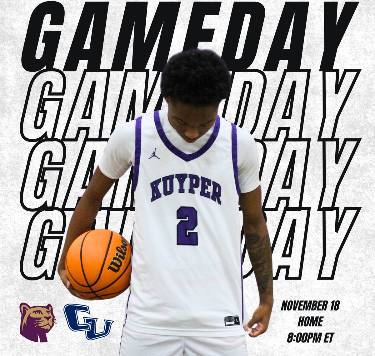 JV Double-Header at HOME tonight! 

JV - Purple 🆚 Bethel JV at 6:00pm!
JV - Black 🆚 Cornerstone JV at 8:00pm!

📺: youtube.com/@KuyperCollege…

#GoCougars
