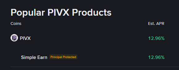 Mesela #pivx Zincirde yani kendi cüzdanında en az %15 stake faizi veriyor.

#Binance ne veriyor şu an %13 

2 gün önce %6 civarındaydı.

Bazen %1'e düşüyor. 

Aradaki fark nereye gidiyor sanıyorsunuz <a href="/binance/">Binance</a> de stake yaptığınızda. Aradaki farkı markette satarak ve dump yaparak