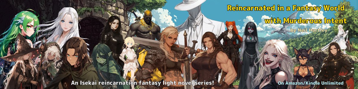 Neil22703810's tweet image. #Reincarnation #isekai #fantasy light novel series - 
On Amazon/Kindle Unlimited: mybook.to/MurderousIntent 
.
#reincarnated  #lightnovel #anime #manga #kindlebooks #kindle #kindleunlimited #fantasybooks #ebooks #seinen #narou #otaku