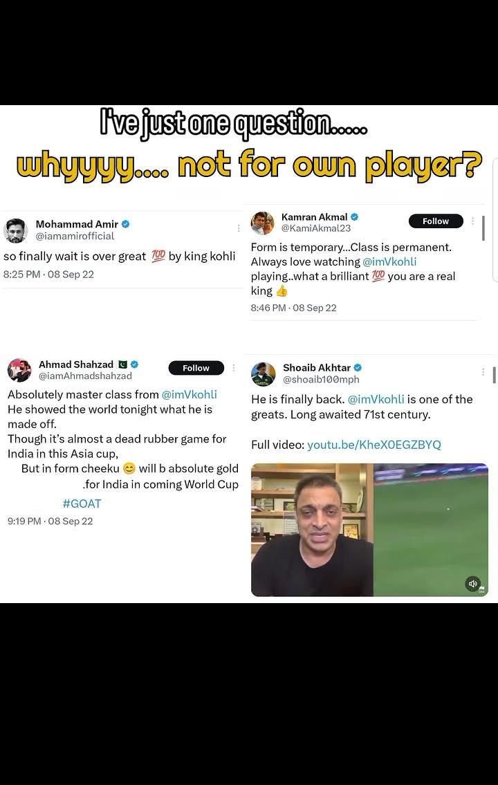 BabarAzamarmy0's tweet image. If hypocrisy had a face 
#BabarAzam𓃵