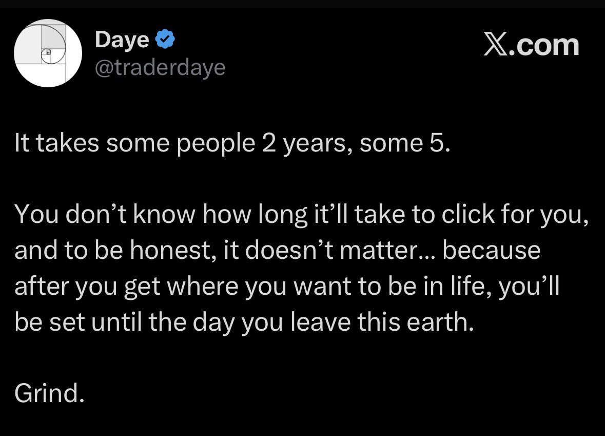 buckotrades's tweet image. Grind.