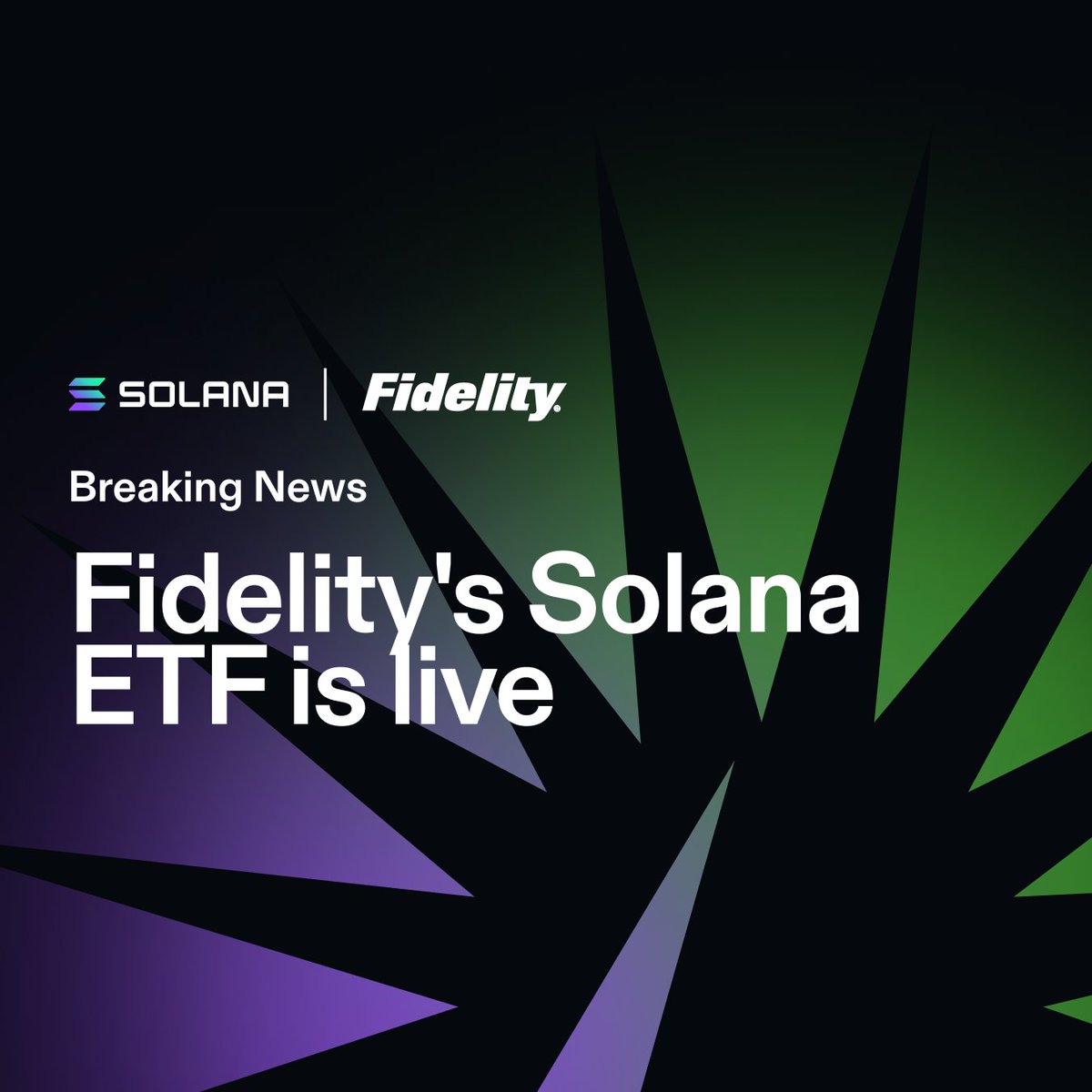 Fidelity Solana ETF Launch Announcement