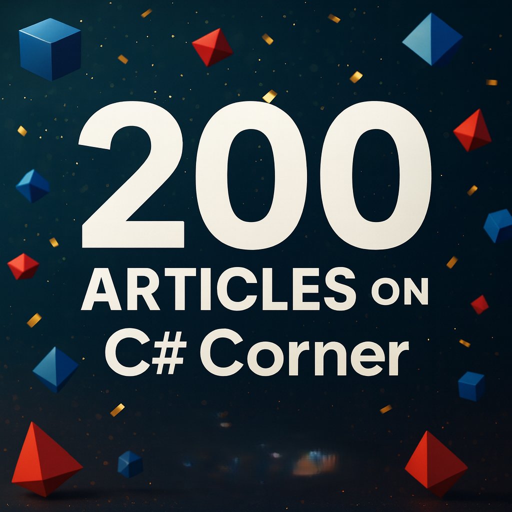 RohitGuptaWeb3's tweet image. 200 articles on @CsharpCorner — #AI #Python #Web3 #AgenticAI

Thanks to @mcbeniwal for building a platform where creators thrive.

All articles:
🔗 c-sharpcorner.com/members/rohit-…

More coming. 🚀🔥
#GenAI #LLM #CSharpCorner #Blockchain #LangChain #BuildInPublic #TechCommunity #Milestone