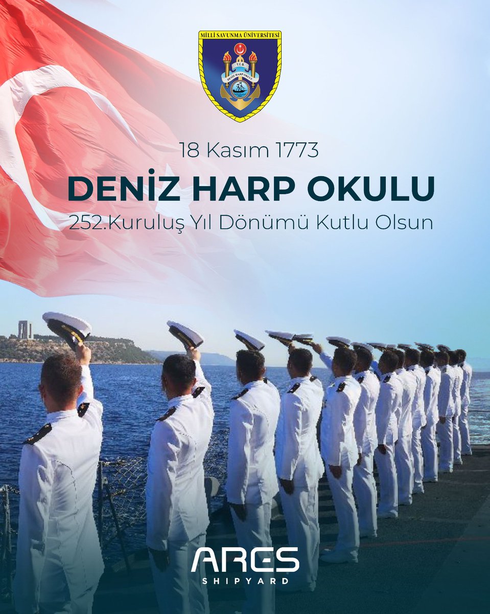 252 yıldır Mavi Vatan’ın bekçilerini yetiştiren Deniz Harp Okulu’nun yeni yaşı kutlu olsun!

#ARESShipyard #ARESGlobal #DENIZHARPOKULU