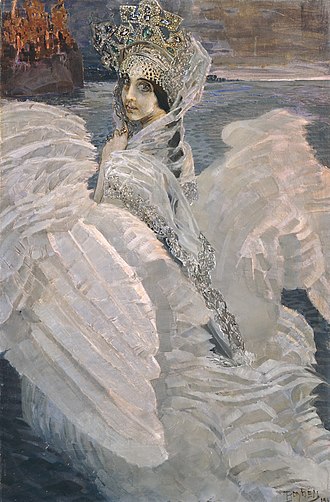 HistoriumU's tweet photo. Fairy tales remind us that princesses aren’t simply waiting. They’re transforming, choosing, fighting, grieving, learning. A crown only shines because someone survived to wear it. #FairyTaleTuesday 

Art: Mikhail Vrubel https://t.co/gLZcDpkUjs