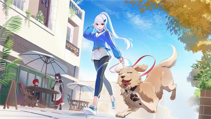 秋晴れとさんばか+