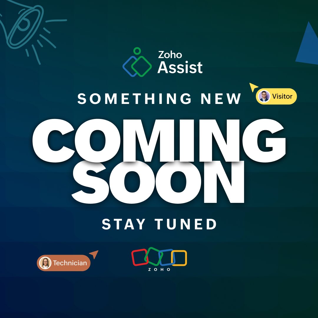 ZohoAssist's tweet image. ⏳Something new is loading…

We’re gearing up to drop a feature that will change the way you support, manage, and assist.

Stay tuned, the future of #remotesupport is almost here!🚀👀

#RemoteDesktop #Zoho #ZohoAssist