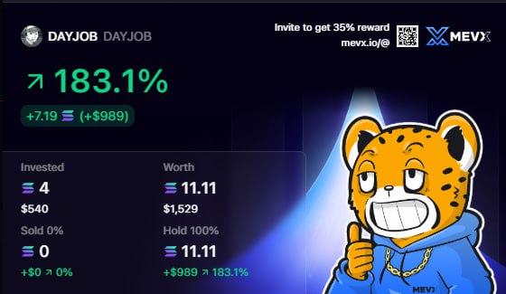giphyves's tweet photo. ⚡️ DAYJOB x $DAYJOB — A New Standard for Work &amp; Web3
Elevating effort, ownership, and community.
CA: E3nHk6yDCuSDFg4XkzQijvj4KoPpFm9ATmg4vqGmpump
See bio + Telegram.
#Crypto #DAYJOB #Solana #Web3 #DeFi #Blockchain https://t.co/ZRedcBSFTq