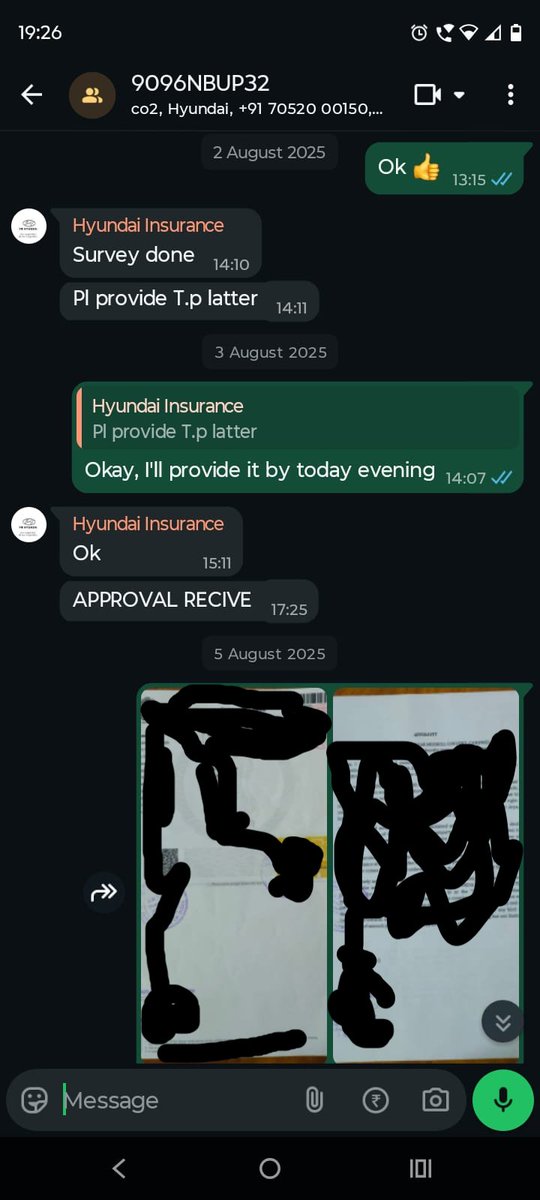 Ravi_arya009's tweet photo. @NewIndAssurance  @HyundaiIndia My Hyundai i20 UP32NB9096 is at PR Hyundai Workshop Lucknow (opp Joggers Park, IIM Road) since 30 Jul 2025 – 110+ days. Survey done 2 Aug, 25+ visits, still no progress. Policy 80000031250360090758. Kindly please help me.🙏 https://t.co/fJOz39XGn7
