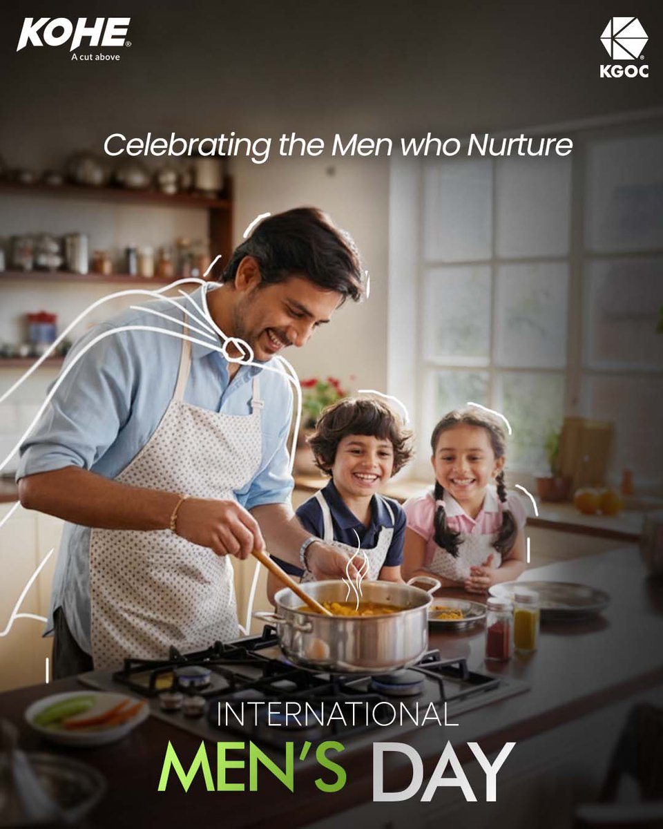 KgocKohe's tweet image. Here’s to the men who cook with love, care with patience, and nurture with strength. 
This International Men’s Day, let’s celebrate the everyday heroes who make homes warmer and kitchens happier with every meal they prepare.

#InternationalMensDay #KoheKitchenTools…
