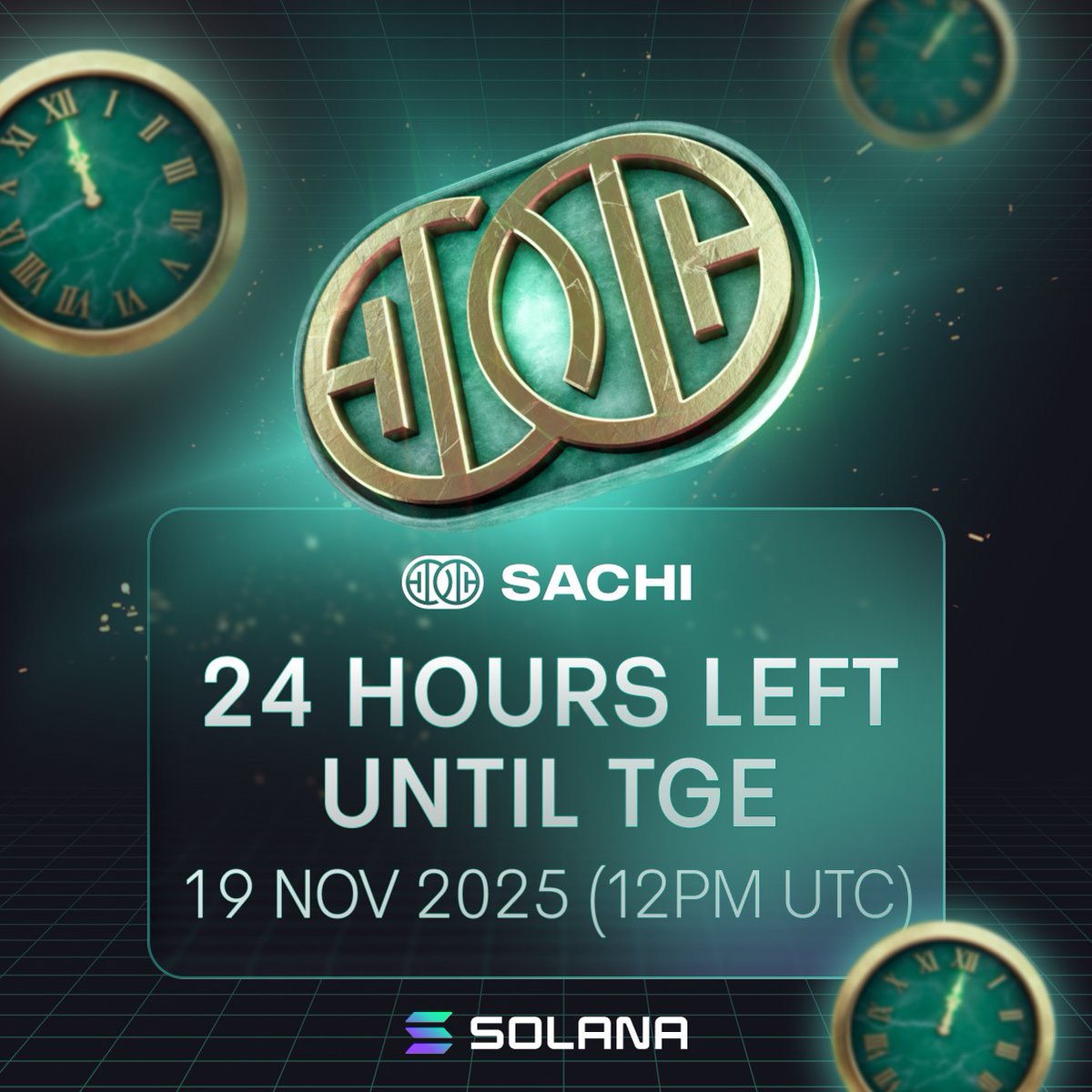 Join_SACHI's tweet image. 24 hours till we flip the $SACHI switch.