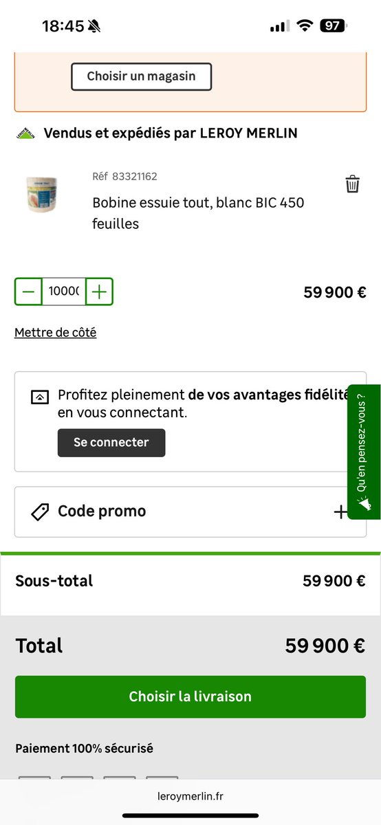 FaugerasJules's tweet photo. @RemyLGDC @leroymerlinfr Je passe une commande pour que vous puissiez essuyer vos larmes de facho @RemyLGDC https://t.co/5LQGtSju62