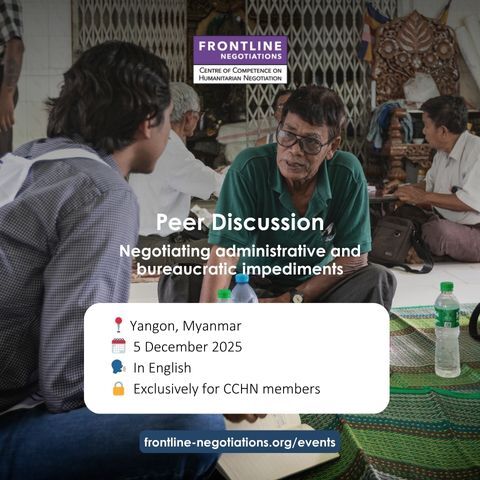 frontline_nego's tweet image. Are you a CCHN member working in 𝗠𝘆𝗮𝗻𝗺𝗮𝗿? 🇲🇲

Join us for an engaging in-person conversation with fellow humanitarians to reflect on current challenges, identify emerging needs, and lay the groundwork for our 2026 priorities.

🔗 Register now: hubs.la/Q03TK3V30