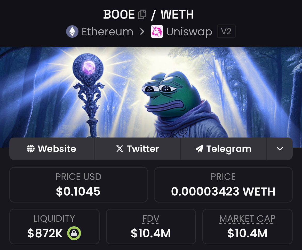 Buying $BOOE here at $10M is good bid level.

Once #ETH starts running upward again, i’m expecting it to follow. 

We’ve seen it run from $1M → $87M.

What if we pull a $10M → $870M next?

Would you bid or fade <a href="/Bookof_Eth/">The Book of Ethereum 📘</a>? 📖
