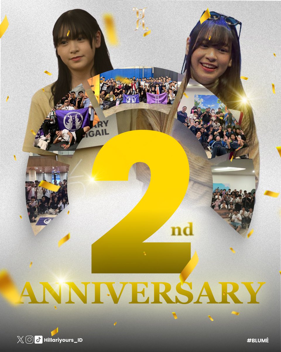 Hillaryours_ID's tweet photo. Happy 2nd Anniversary, Hillaryours! 🎉

Dua tahun penuh langkah, cinta, dan dukungan untuk @Lily_JKT48 ❤️
Terima kasih sudah berjuang dan berjalan sejauh ini bersama. Semoga di tahun-tahun berikutnya semakin hangat, tetap membawa kebahagiaan untuk semua fans dan penuh cerita manis💗

#SymphonyOfColor
#2ndAnnivGen12
#TwoYearsOfHarmony