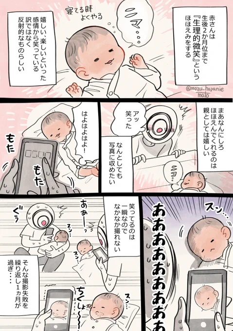 赤さん新生児の頃の思い出👶🏻笑った顔がレアなのです・・・写真が下手くそ故・・・・ 