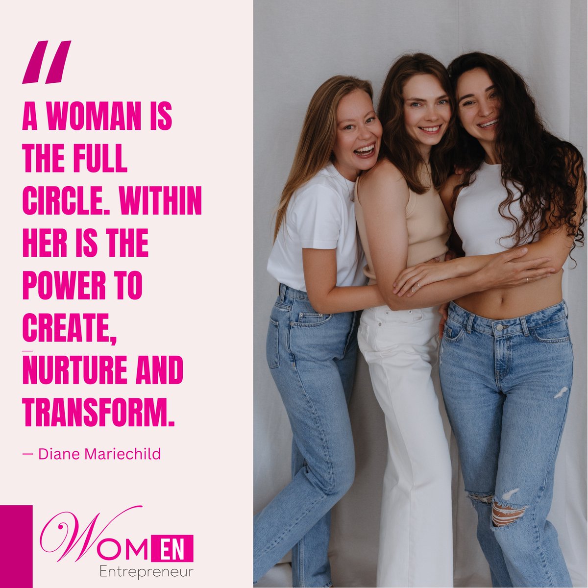 EnWomen44209's tweet image. A woman is the full circle. Within her is the power to create, nurture and transform. — Diane Mariechild
A tribute to the strength, grace, intuition &amp;amp; resilience that women carry effortlessly. 
#WomenOfStrength #PowerWithinHer #SheTransforms #ENWomen #WomenInspire #CelebrateWomen