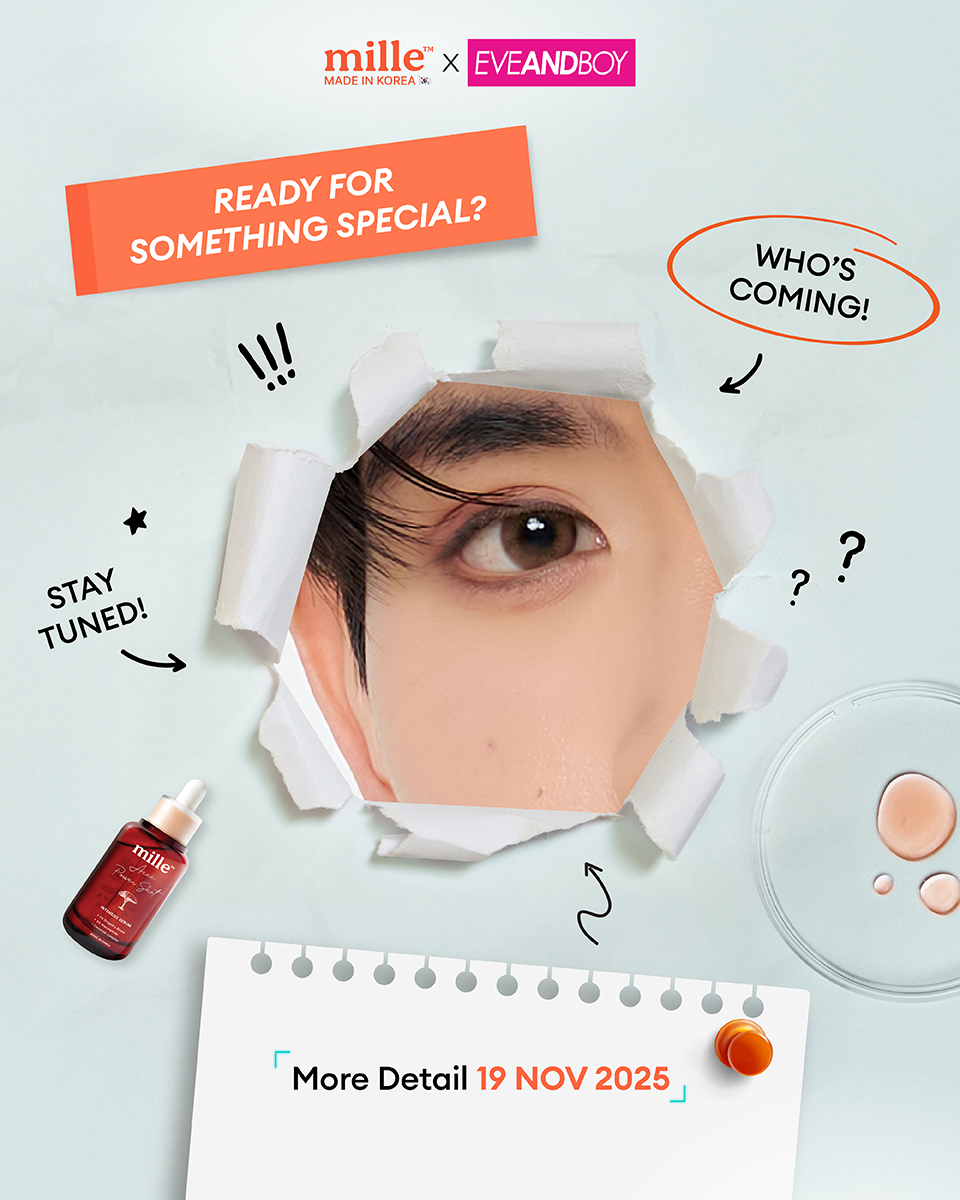 millebeaute_th's tweet photo. Ready for Something Special? 👀🤭

เตรียมตัวรับความฟินแบบจัดเต็ม!
📌 ติดตามรายละเอียดพร้อมกัน 19 พ.ย. 68 นี้นะคะ 💖

#มิลเล่เซรั่มหยุดรอยสิว #MilleAcnePowerShot #AcneShot #ดราก้อนบลัด #Dragonblood #Millebeaute #มิลเล่ #เซรั่มลดรอยสิว #รอยดำ #รอยสิว https://t.co/7BbPXlZXDT