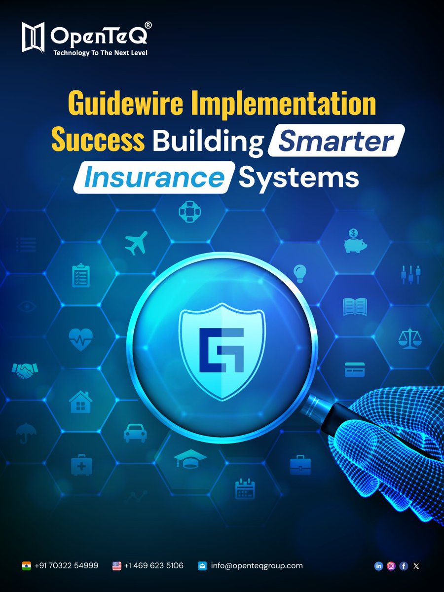 openteq_'s tweet image. Smarter insurance starts here!
Learn how #GuidewireImplementation &amp;amp; #InsurTechSolutions like #ClaimCenter drive innovation &amp;amp; efficiency.
Read more: openteqgroup.com/blogs/guidewir…
#Guidewire #DigitalInsurance #InsuranceTechnology