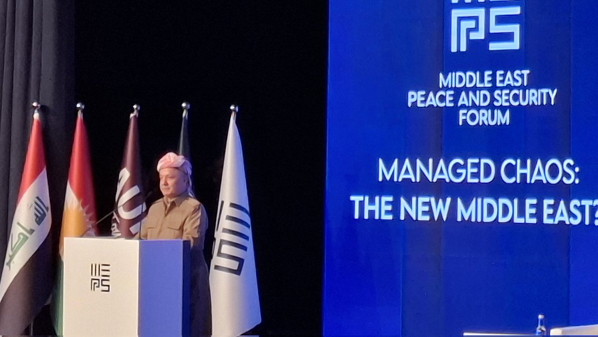 Heureux d'être de retour à #Duhok pour la conférence du #MEPS25. Intéressant d'y écouter les leaders politiques de la région ou venus de Bagdad, alors que les élections législatives viennent de se tenir. Bravo #MEPS25 pour avoir réuni autant de dirigeants de premier plan!