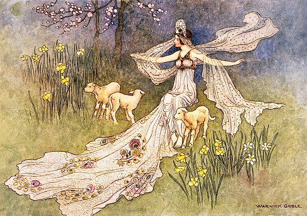 HistoriumU's tweet photo. Fairy tales rarely tell the whole truth about queens. Behind every jeweled crown is a woman who survived politics, curses, betrayals, and expectations sharp enough to draw blood. #FairyTaleTuesday

Art: Warwick Goble https://t.co/e2XuRryCc9
