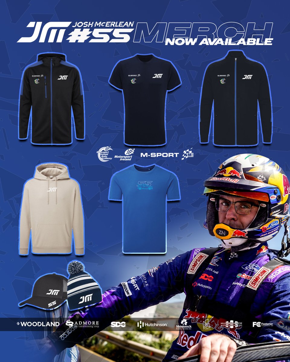JoshMcErlean5's tweet image. 🎅🏻 Christmas is coming....

Grab #JM55 Merchandise* now to get yours in time for Christmas 🎄

Buy now online:
joshmcerlean55.deco-shirts.com

*Josh not included.

#MIRallyAcademy #WRC #WRCLive #MSporters #JM55