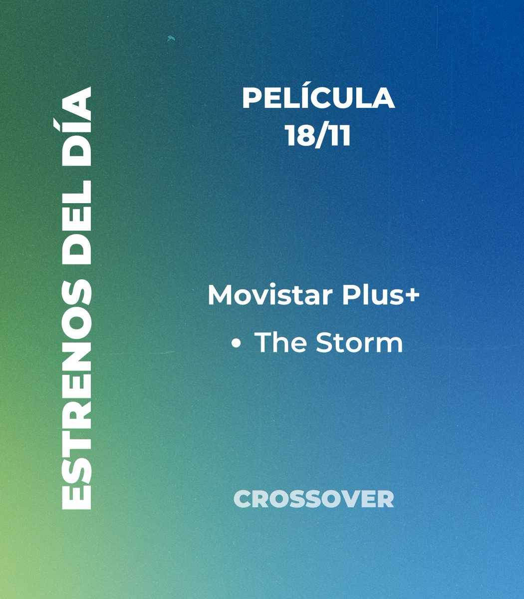 CrossoverSerie's tweet image. #PelículasDeEstreno - Martes 18

Desde hoy la película de animación #TheStorm está disponible en @MovistarPlus