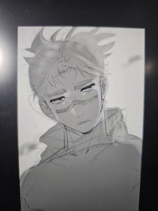 なんかやっとちょっと納得のいく形が出来たかな😥
気に入らんかったらまた1から描き直しかな('-ω-`) 