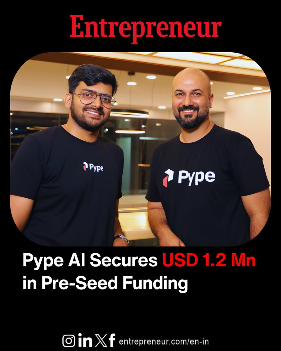 EntrepreneurAPJ's tweet photo. #StartupFunding

🤖 Pype AI Secures $1.2M Pre-Seed Funding to Build 'AI Nurse'

Pype AI, a health tech startup developing AI systems for hospital communication, has raised USD 1.2 million in a pre-seed funding round led by Kalaari Capital, with participation from Wyser Capital and Tenity.

Founded in 2024 by former professionals from Meta and LinkedIn, Pype AI creates specialty-trained voice agents to automate patient interactions, such as appointment scheduling, follow-ups, and 24/7 support.

These systems can be deployed rapidly, cutting hospital delays and reducing pressure on medical teams.

The new capital will be used to strengthen Pype AI's communication platform and accelerate expansion into the lucrative US market, where care management offers a $50 billion-plus opportunity.

The founders aim to build an "AI nurse for every hospital," enabling human care teams to focus on critical patients while AI manages routine coordination.

Read the story: https://t.co/BDnpxrFWmF

#HealthTech #AINurse #PypeAI #KalaariCapital #HealthcareAI #MedTech