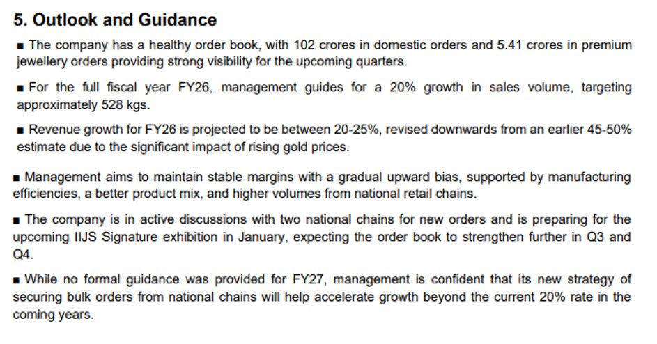 myAlerts_in's tweet photo. #AGOL #AGOLQ2 Ashapuri Gold Ornament Ltd Q2FY26 Earnings Concall Summary (Extract) I Subscribe on our website to receive full summaries via WhatsApp / Email https://t.co/slESqQomZT