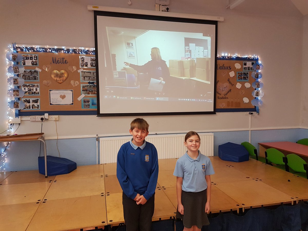 WilliamCassidi's tweet photo. Y6 student councillors visited Stockton and Billingham Food Bank yesterday. They recorded parts of the experience, edited it together and presented it to the rest of the school in worship today. Thank you for your service children. #lifeinallfullness https://t.co/kc1wAFfjPS
