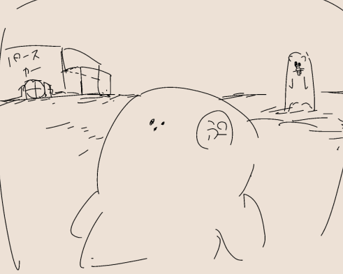 すこぶる眠くてこんなんしか描けん 