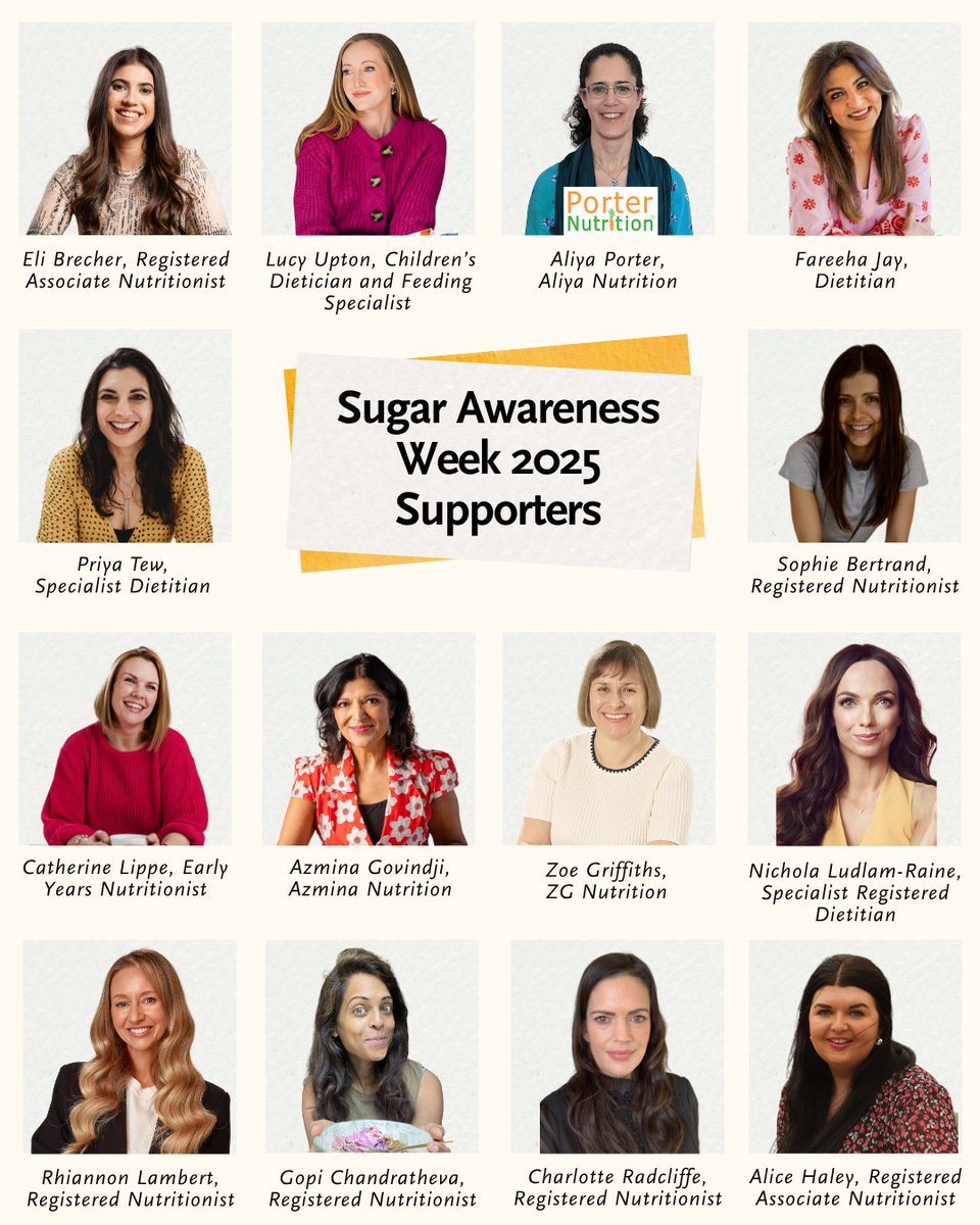 🙌 A huge thank you to our #SugarAwarenessWeek supporters this year – your voices help us raise awareness and drive change!

Check out all quotes from our supporting organisations: tinyurl.com/2xndtuxr