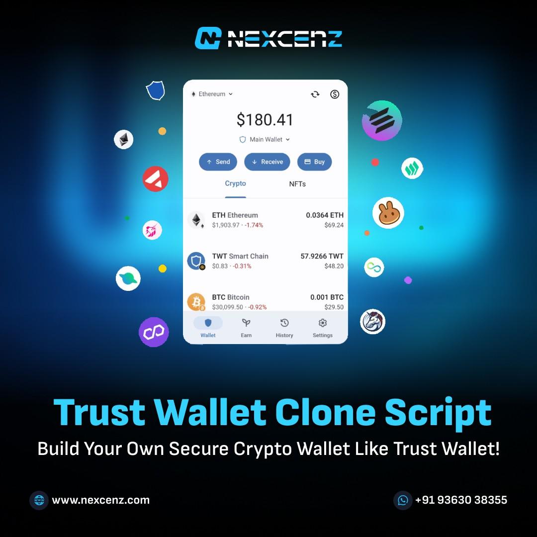 nexcenz's tweet image. Launch a secure  multi #CryptoWallet with our #TrustWalletCloneScript.Offer seamless asset storage,fast swaps,biometric security &amp;amp; a smooth user experience tailored for global #Crypto users

Get Free Demo-nexcenz.com/trustwallet-cl…

#CryptoMarket #bitcoinwallet #Web3Culture #Bitcoin