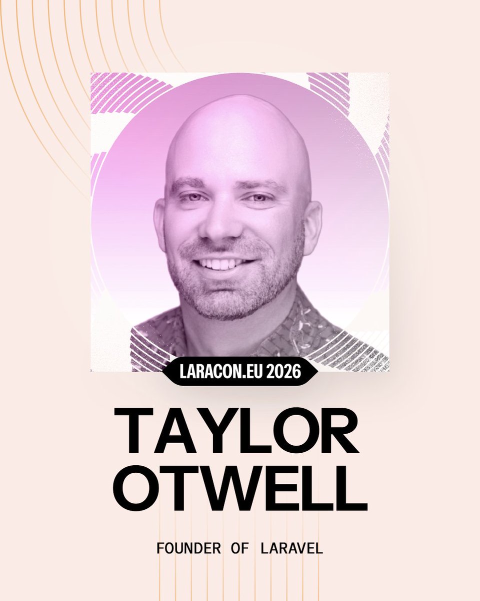 LaraconEU's tweet image. Once again we have the pleasure of having @taylorotwell presenting what Laravel will ship ⛵️

Grab your ticket here → laracon.eu/tickets