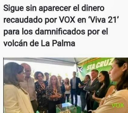 Que curioso esto pasa con Vox la prensa NADA, si lo mismo pasase con un partido de izquierdas sería noticia a todas horas durante meses. Repito muy curioso.
