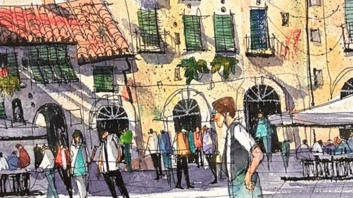 ACCArtBooks's tweet photo. Travel artist James Richards has spent a globe-trotting career capturing scenes from countless countries - his new book 'Travel Artist' https://t.co/Ic6tZXCNzu presents his global sketchbook of evocative scenes
#travelbook #books #sketching https://t.co/vSeRA45aOg