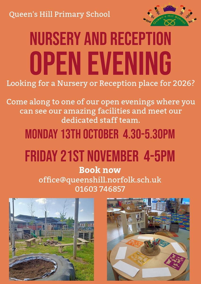 Our next open evening is coming up this Friday! If you have a child starting Nursery or Reception in 2026, come to see our amazing facilities, learn more about our engaging curriculum and meet our staff team. To register your interest, sign up at buff.ly/5gfSNZ4