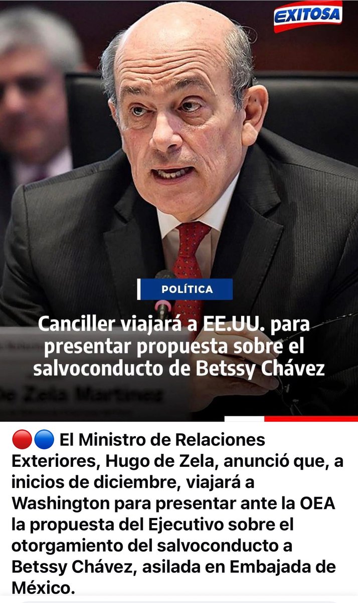 raul_olaechea's tweet image. 💥Hugo Zela es el mensajero sumiso de una dictadura desesperada. Su “demora” en el salvoconducto es la atroz impotencia que siente el ilegítimo, corrupto y asesino régimen al no poder  atropellar el derecho de asilo para volver a  secuestrar a Betssy Chávez. La dictadura cae……