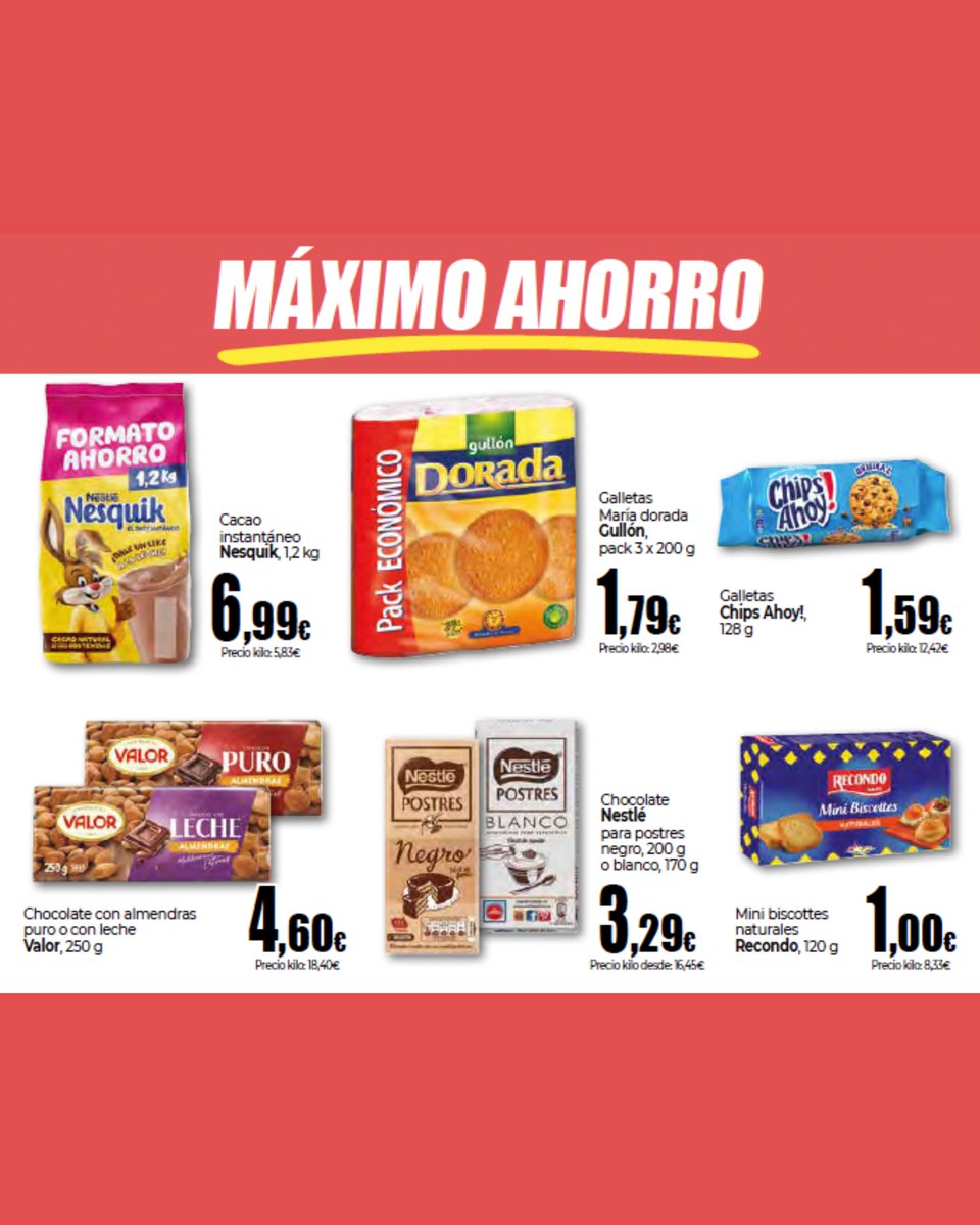 SuperUnide's tweet image. 🍪 Tentaciones que alegran el día. Desde el desayuno hasta la merienda, sabores que siempre apetecen y al mejor precio.

📍 Descubre estas y muchas más ofertas en cstu.io/e36aa7

#MaximoAhorro #MomentosDulces #Unide