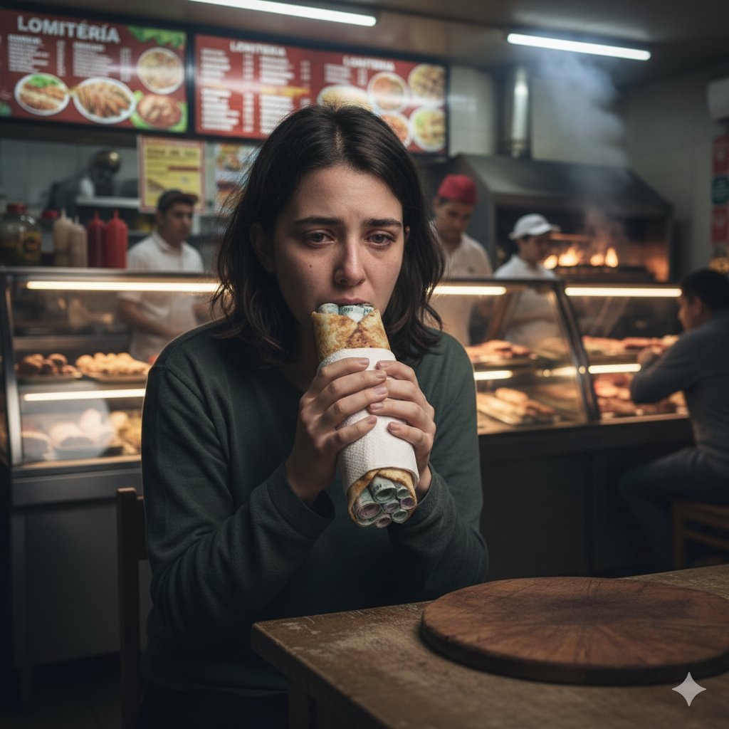 criptoboi's tweet image. 🧵Hendy lomito: el termómetro económico🍔💸
Pensamos que lo peor del año ya pasó…
Hasta que los lomiteros dijeron: “Che, subió TODO”.
Y ahí entendimos que estamos viviendo el verdadero fin del mundo económico paraguayo.