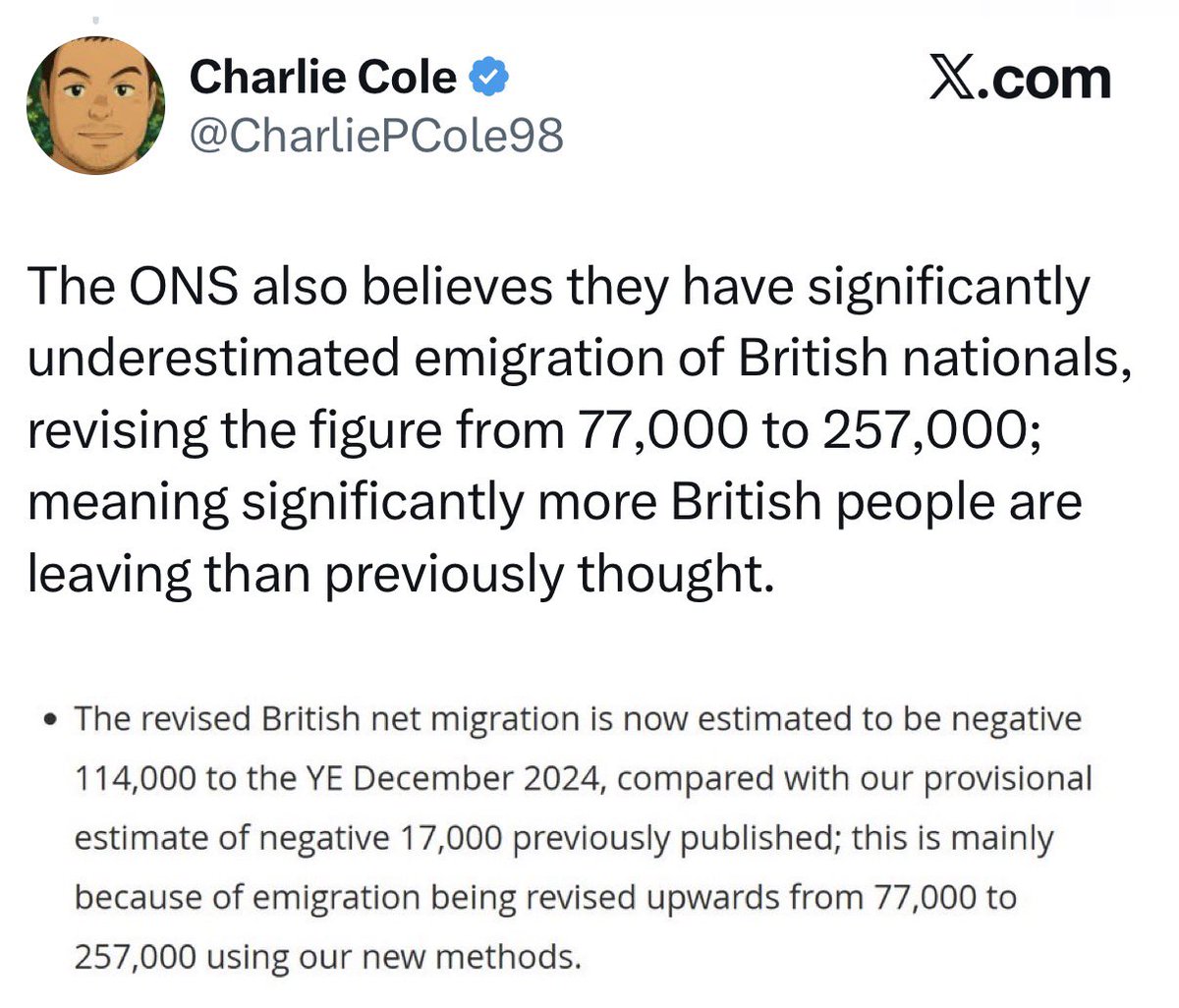 AaronBastani's tweet image. Your eyes don’t lie! 

No, anecdote isn’t data, but very often the data is wrong - and later corrected.