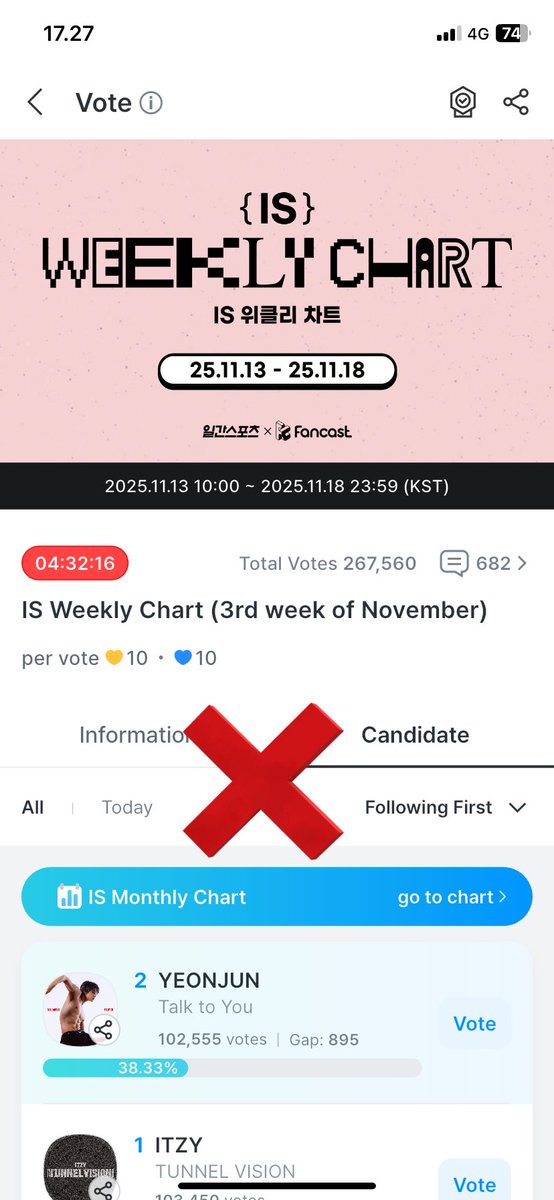 1309zip's tweet photo. CAST UR VOTE CAREFULLY‼️ FOCUS MUBANK PREVOTE‼️

>>https://t.co/Qt5io785zP<< https://t.co/Qr1f6mA3q2