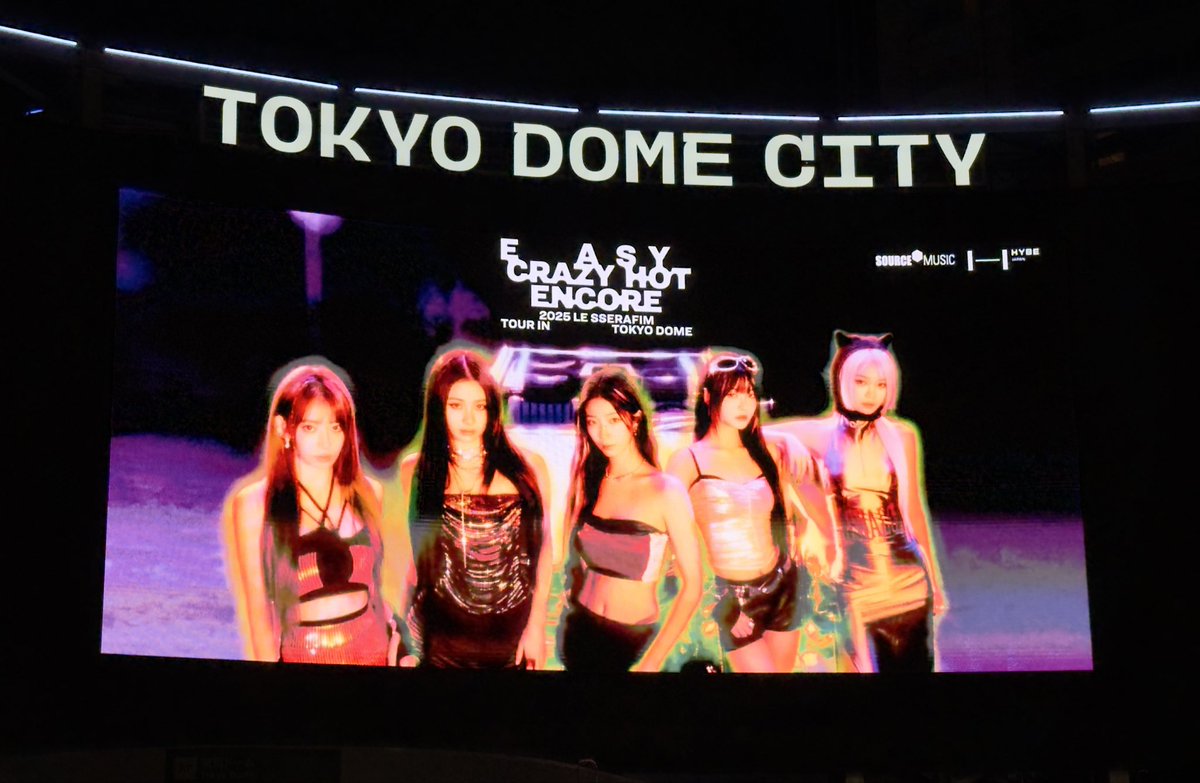 amahciad_five's tweet photo. 2025 LE SSERAFIM TOUR 'EASY CRAZY HOT' ENCORE IN TOKYO DOME

明日を待ちきれず来てしまった。。
歓声が聴こえる😭✨

#LE_SSERAFIM #르세라핌
#EASY_CRAZY_HOT_ENCORE
#EASY_CRAZY_HOT_ENCORE_TOKYODOME https://t.co/yuuj1S0q5w
