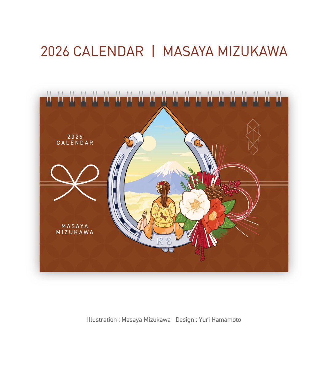 wriver02's tweet image. \ お知らせ /
『水川雅也 卓上カレンダー2026』が下記通販サイトで予約受付開始しました💐

2026年のお供に是非よろしくお願いします！🐎💨