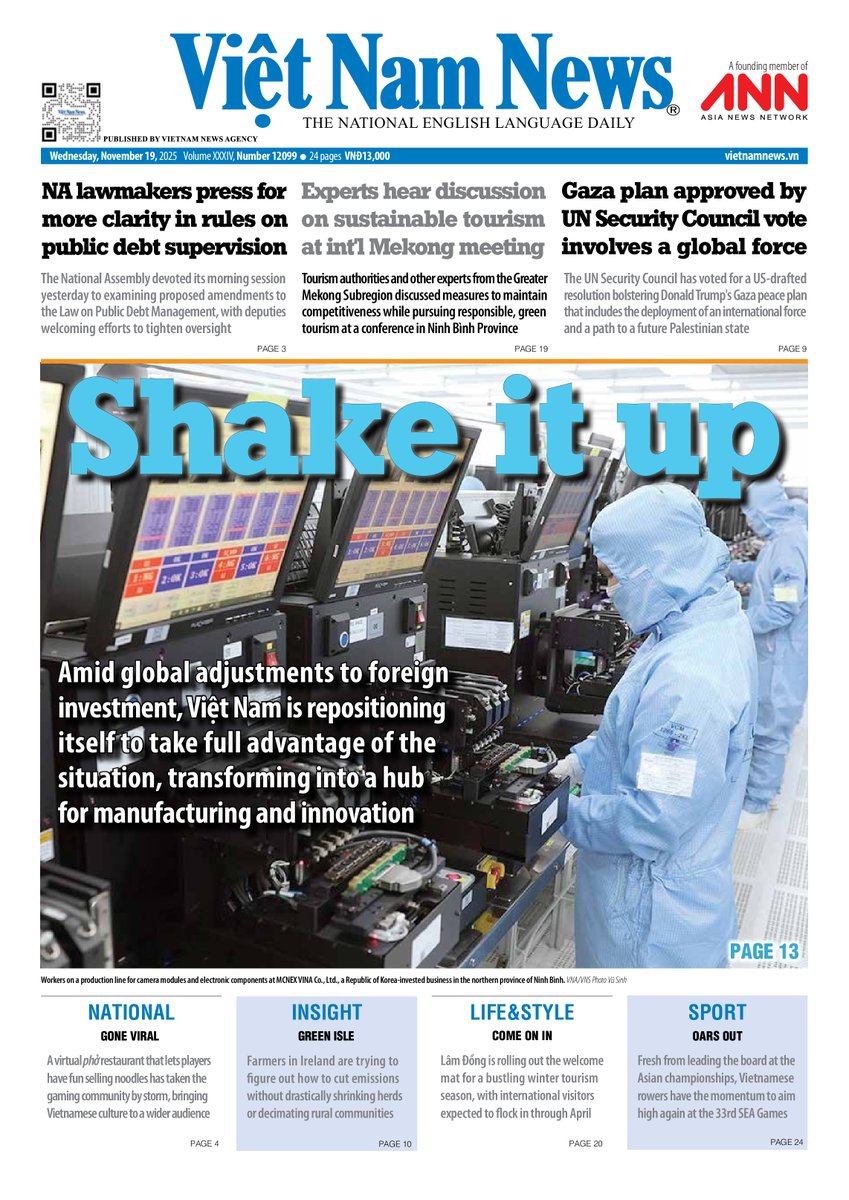 VietnamNewsVNS's tweet image. Here&apos;s the front page of our paper today.
#Vietnam #News #LatestUpdate