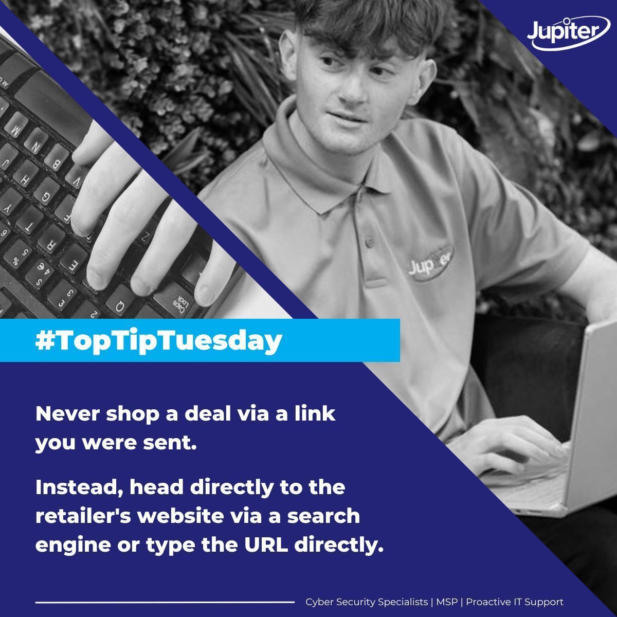 IT_Support_Hull's tweet image. 🔒 This tip is your fail-safe this #BlackFriday🔒 

Even if the link appears to have come from your nearest and dearest... trust no one 👀 

Last year, Black Friday threats surged by a whopping 89% over the previous year, and this year is likely to be no different.

#CyberSafe