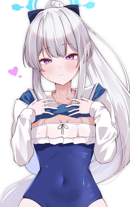 ちゃんと下に水着を着ていた月雪ミヤコ